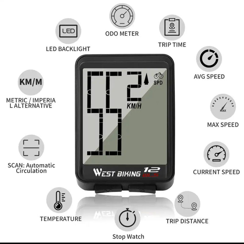 Bicycle Speedometer Wireless GPS  |  CYCPLUS